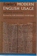 A Dictionary of Modern English Usage by H. W. Fowler